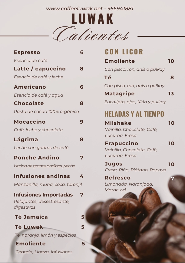 Lista de carta 1